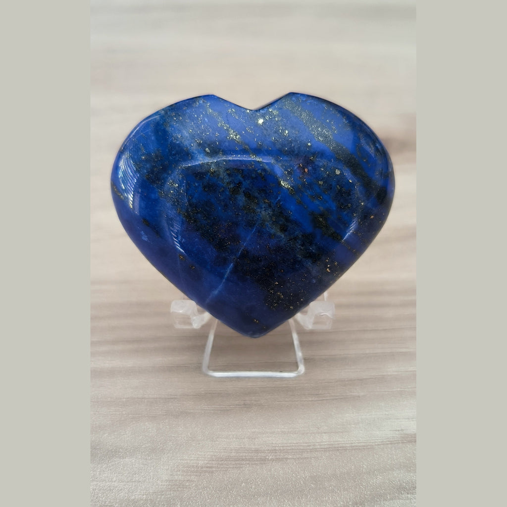 Cœur en Lapis-lazuli poli - Taille moyen