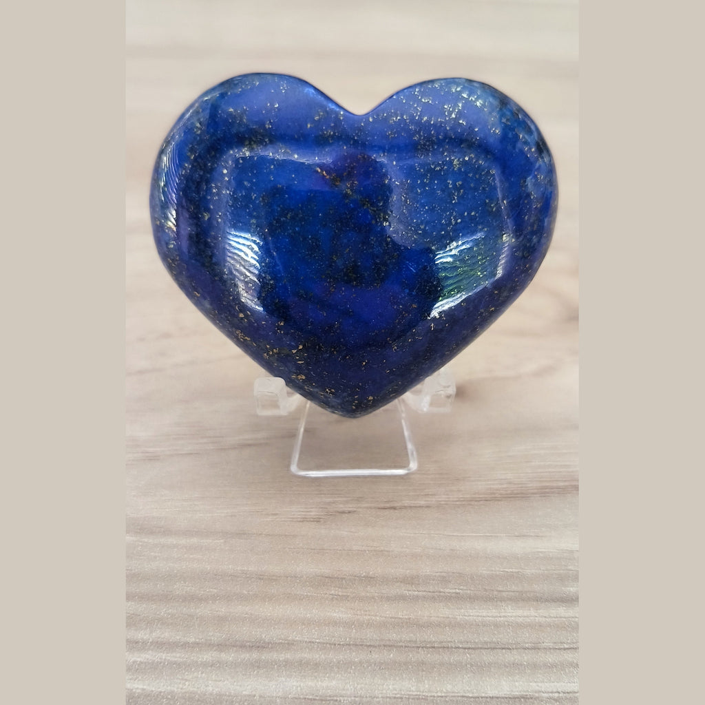 Cœur en Lapis-lazuli poli - Taille grand