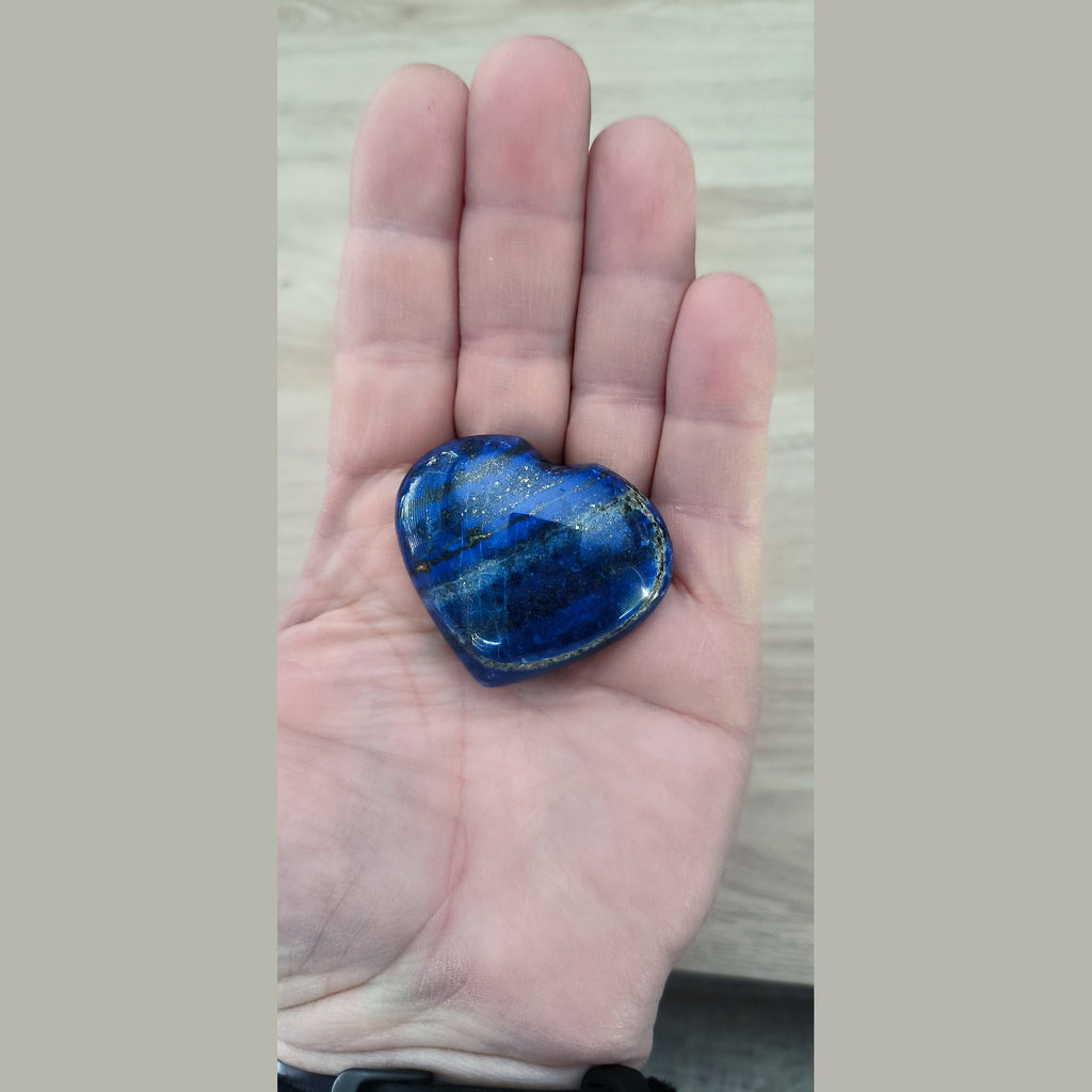 Cœur en Lapis-lazuli poli - Taille moyen