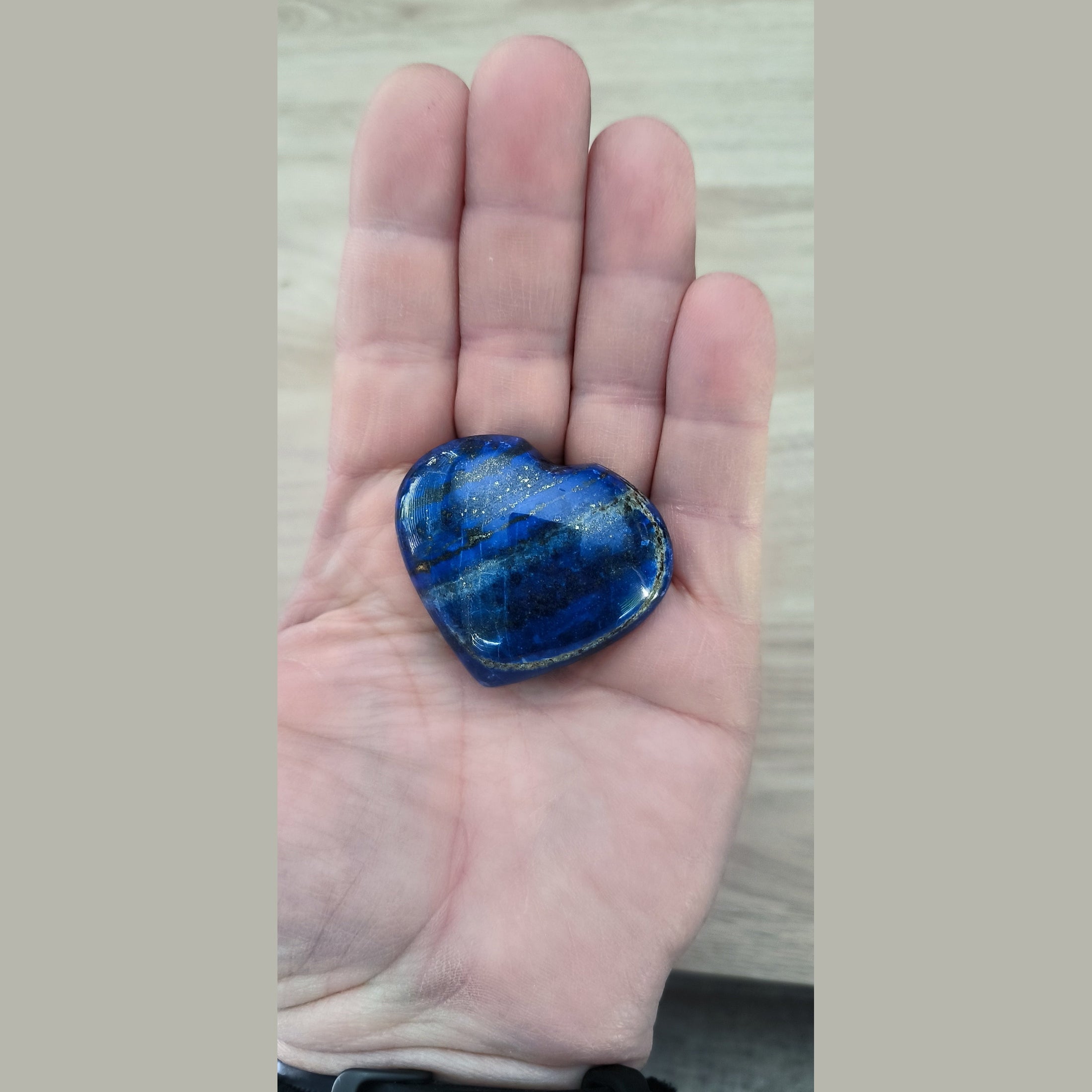 Cœur en Lapis-lazuli poli - Taille moyen
