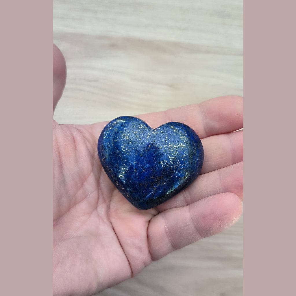 Cœur en Lapis-lazuli poli - Taille grand