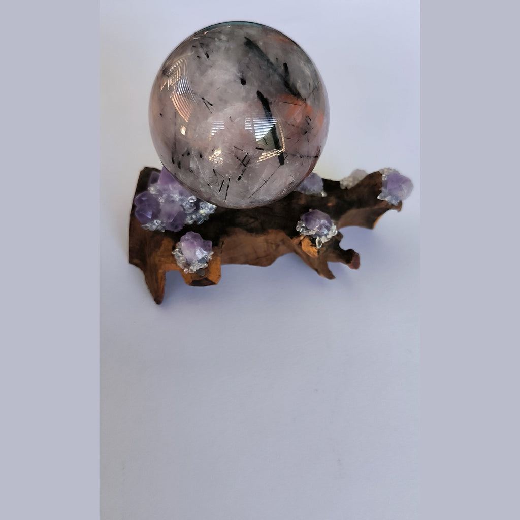 Sphère en Quartz Tourmaliné