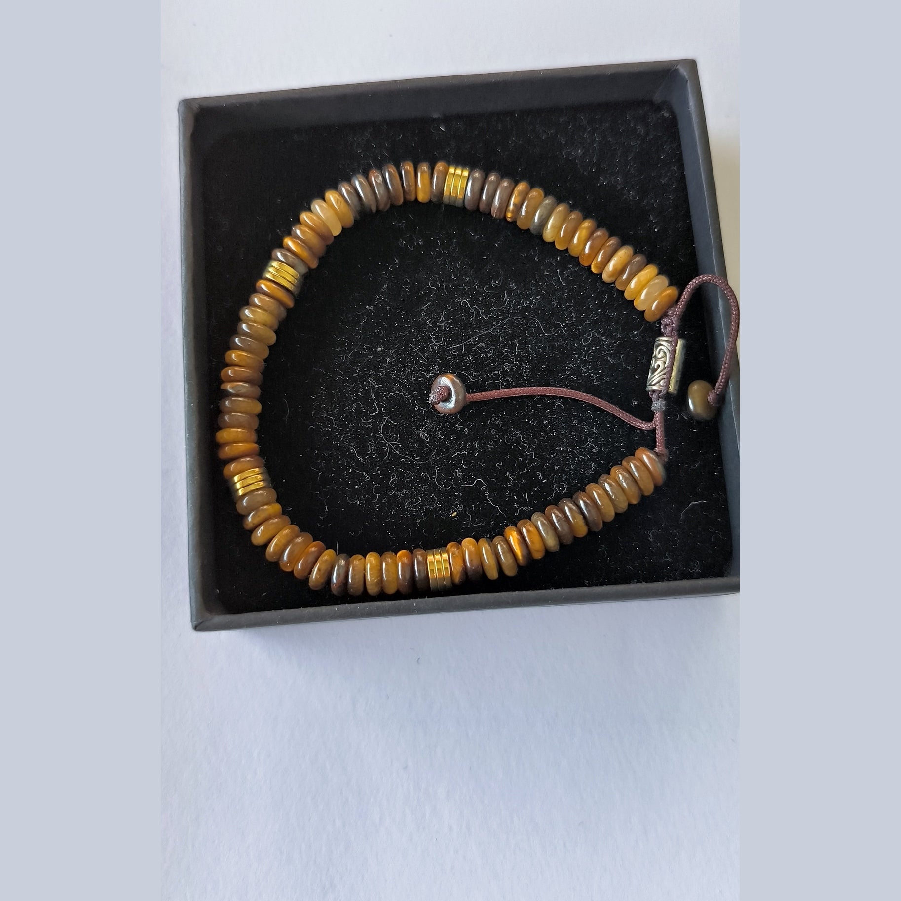 Bracelet en Jaspe Mokaïte Naturel – Élégance Authentique & Style Bohème